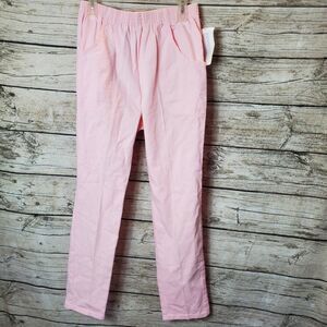 Cascade Blues Pink Elastic Comfort Waistband Pants Size 14 Average